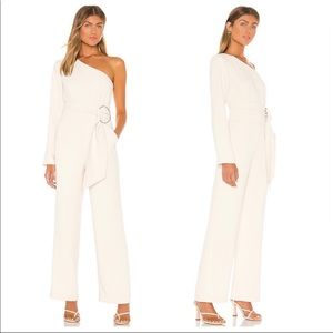 NWT L'Academie The Emmanuelle Jumpsuit in Ivory